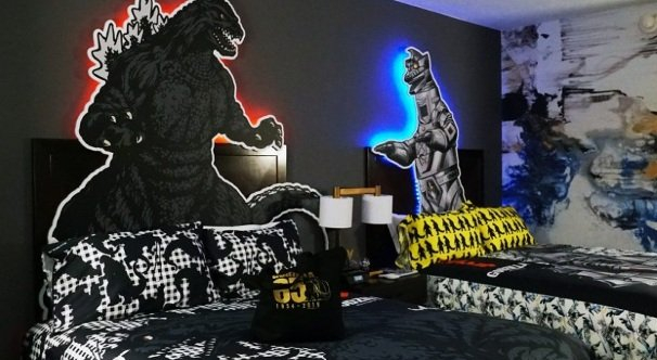 Godzilla themed hotel rooms coming to the Americas-Houston Hotel!