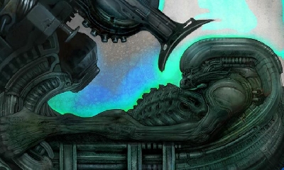 Carlos Huante unveils rare Prometheus and Covenant Alien / Space Jockey artwork concepts!