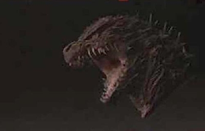 Godzilla минус едно концептуално изкуство, разкрито на изложението Yamazaki