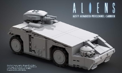 Learn to build this LEGO APC vehicle from Aliens online!