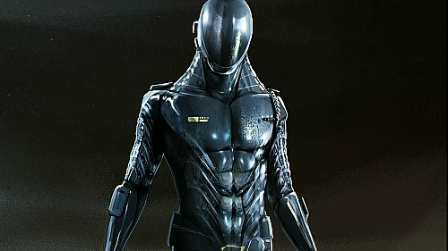 Murderbot (2025) series official SecUnit concept art by Dane Hallett!