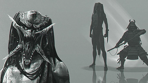 Official concept art reveals unused Feudal Japan Serpent Yautja variant from Killer of Killers! (EXCLUSIVE)