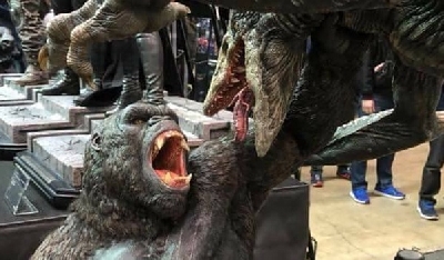 Prime 1 Studio unveil epic Kong vs. Skullcrawler statue!