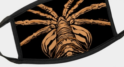 These Alien Facehugger Covid masks make for the perfect face coverings!