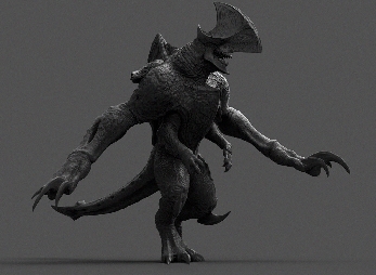 Bladehead Kaiju CGI Model Concept