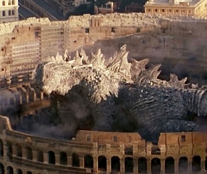 Godzilla awakens in the Colosseum
