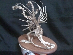 King Ghidorah sculpture made of KFC chicken bones 2