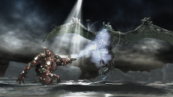 Crimson Typhoon vs. Flying Kaiju