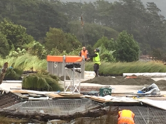 Workers on the Alien: Covenant movie set in New Zealand