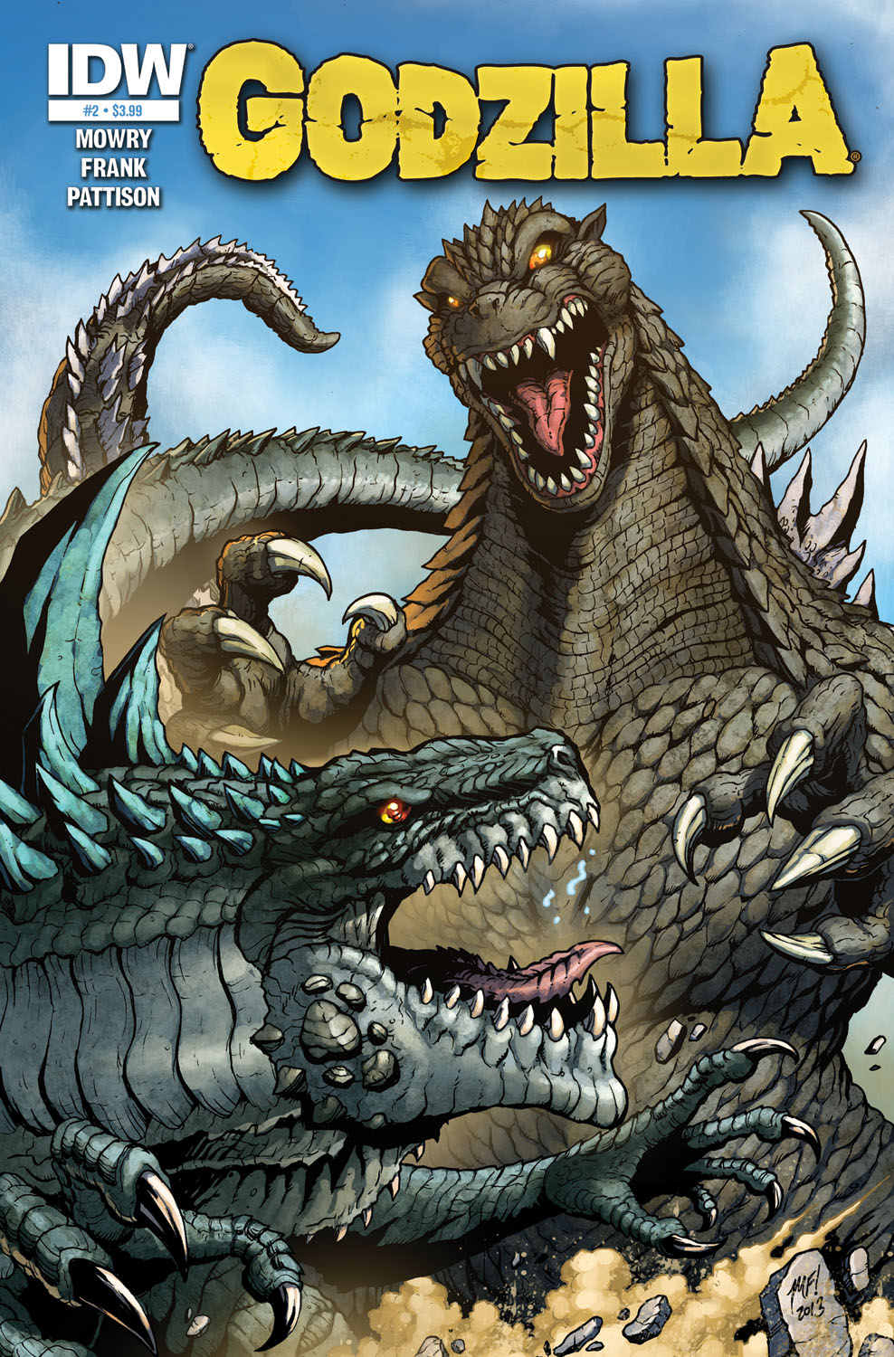 Godzilla: Rulers of Earth Comic Cover Art - by Matt Frank