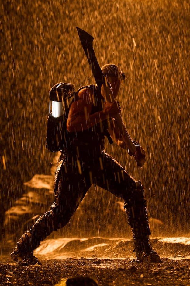 Riddick Hunting in the Rain