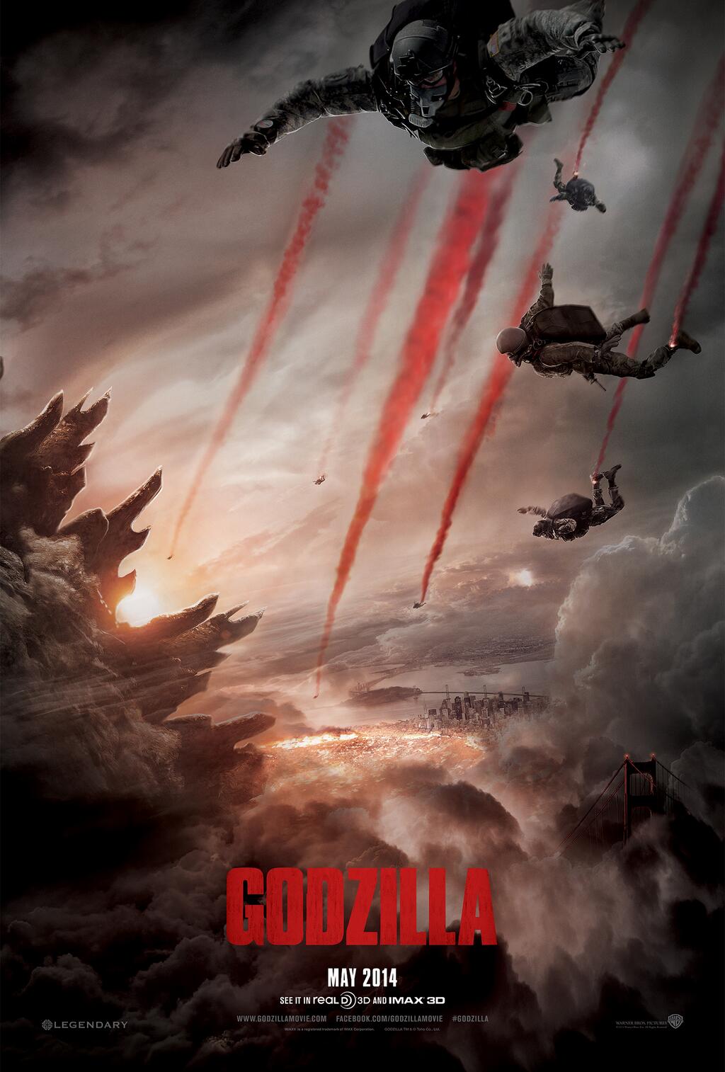 Godzilla 2014 Official Theatrical Poster #2