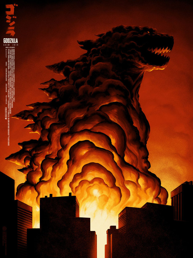 SXSW 2014 Mondo Godzilla Poster