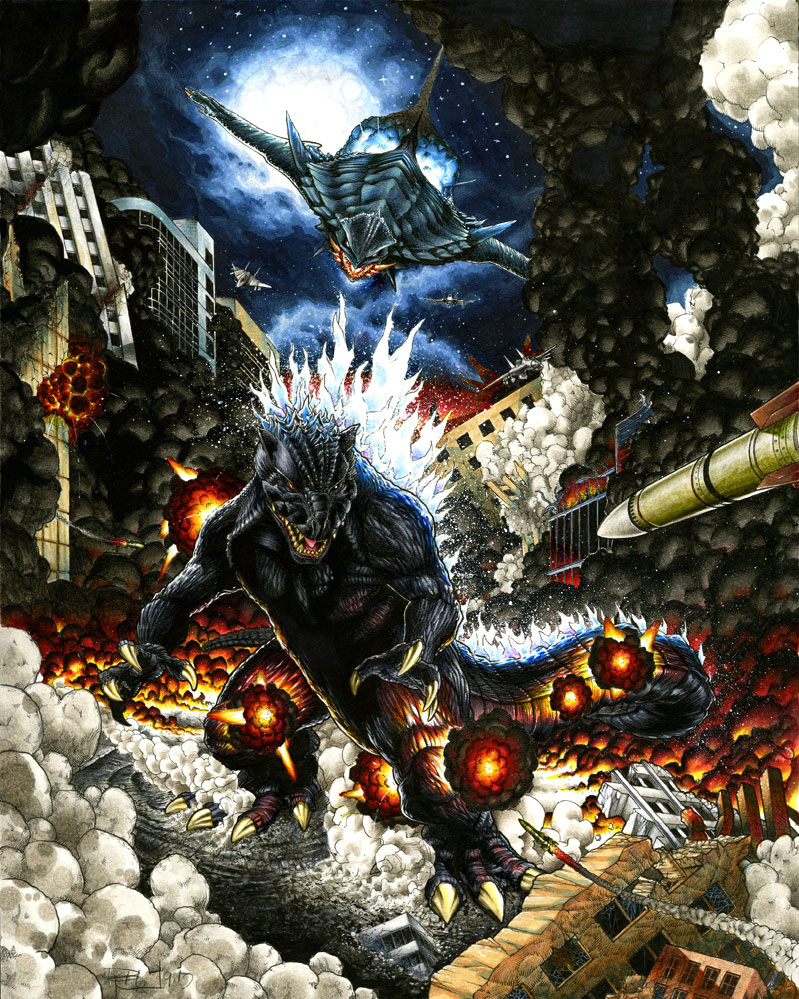 Godzilla vs. Gamera - Fan Art