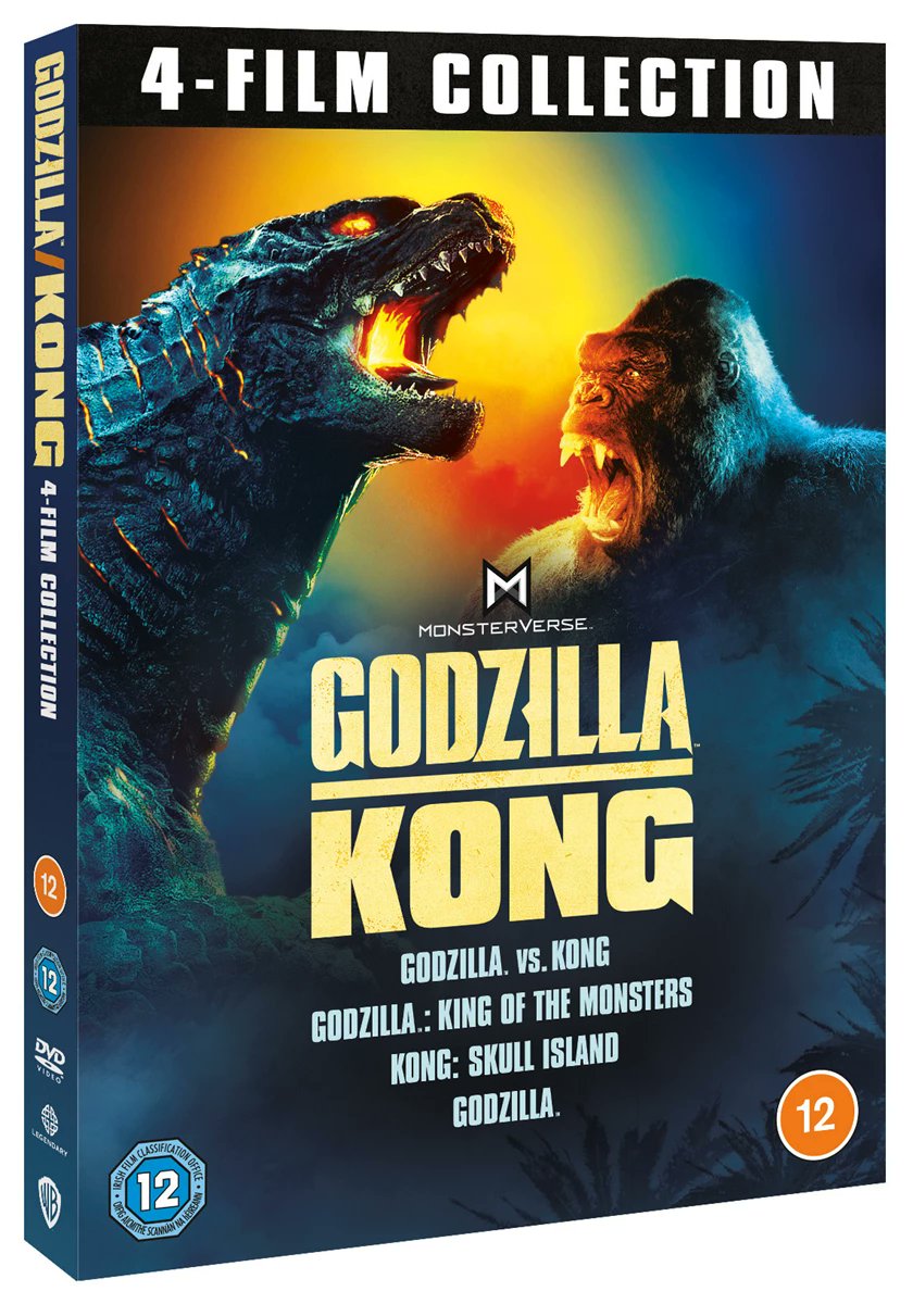 Monsterverse Godzilla 4 Film Collection DVD and Blu-ray set revealed!