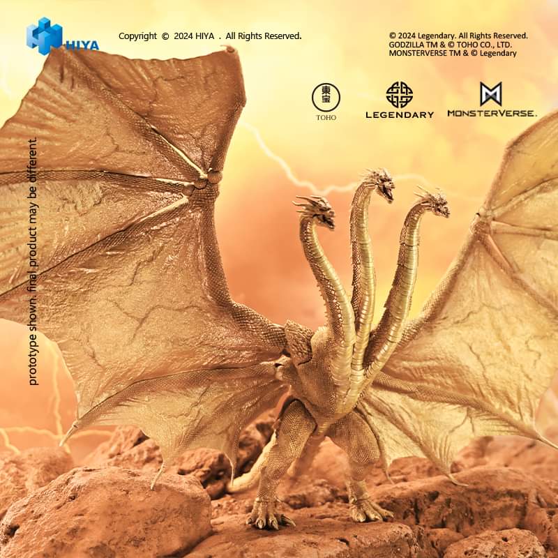 HIYA Toys Gravity Beam King Ghidorah figure images, price and release date!