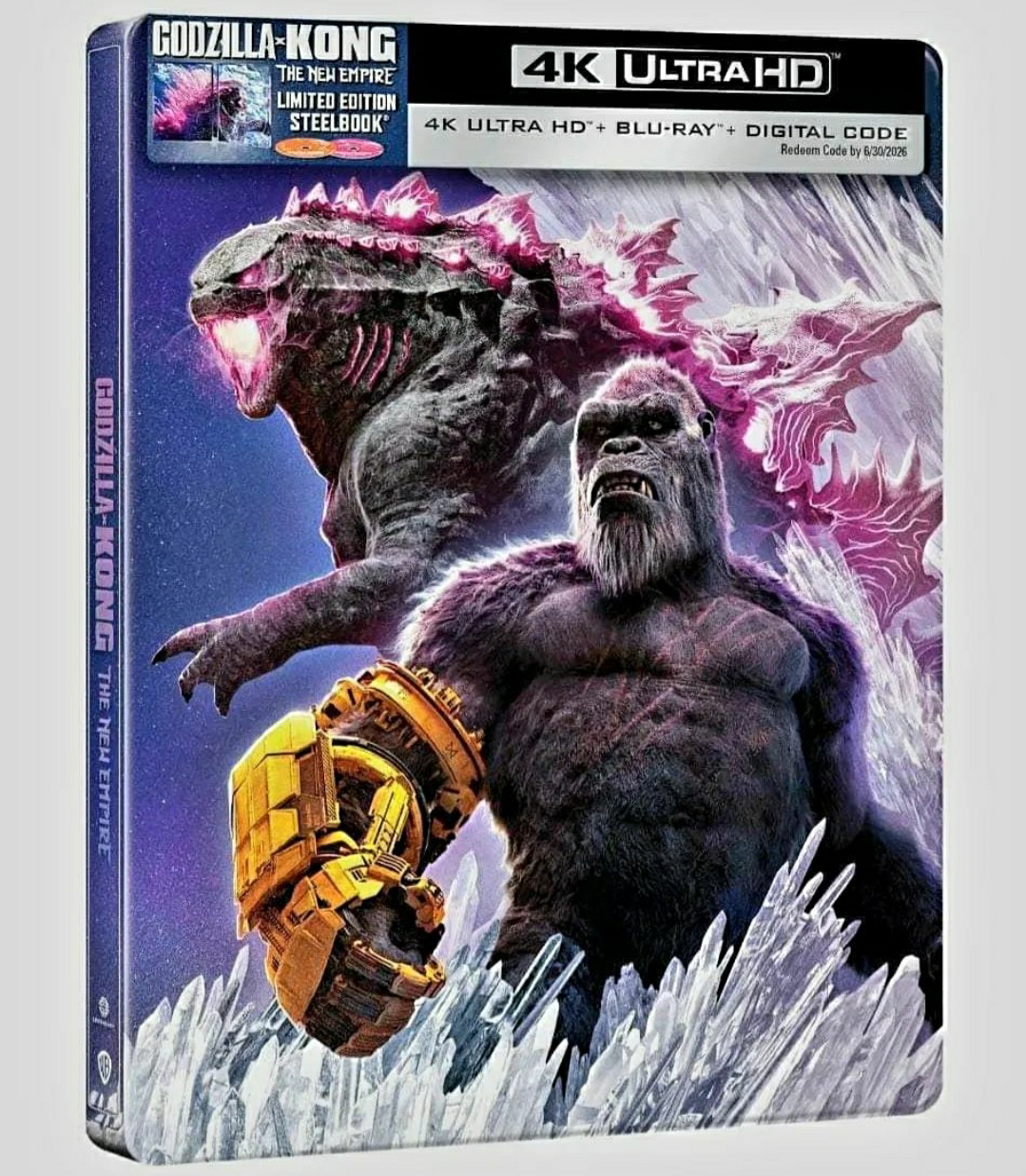 Godzilla x Kong BluRay steelbook artwork