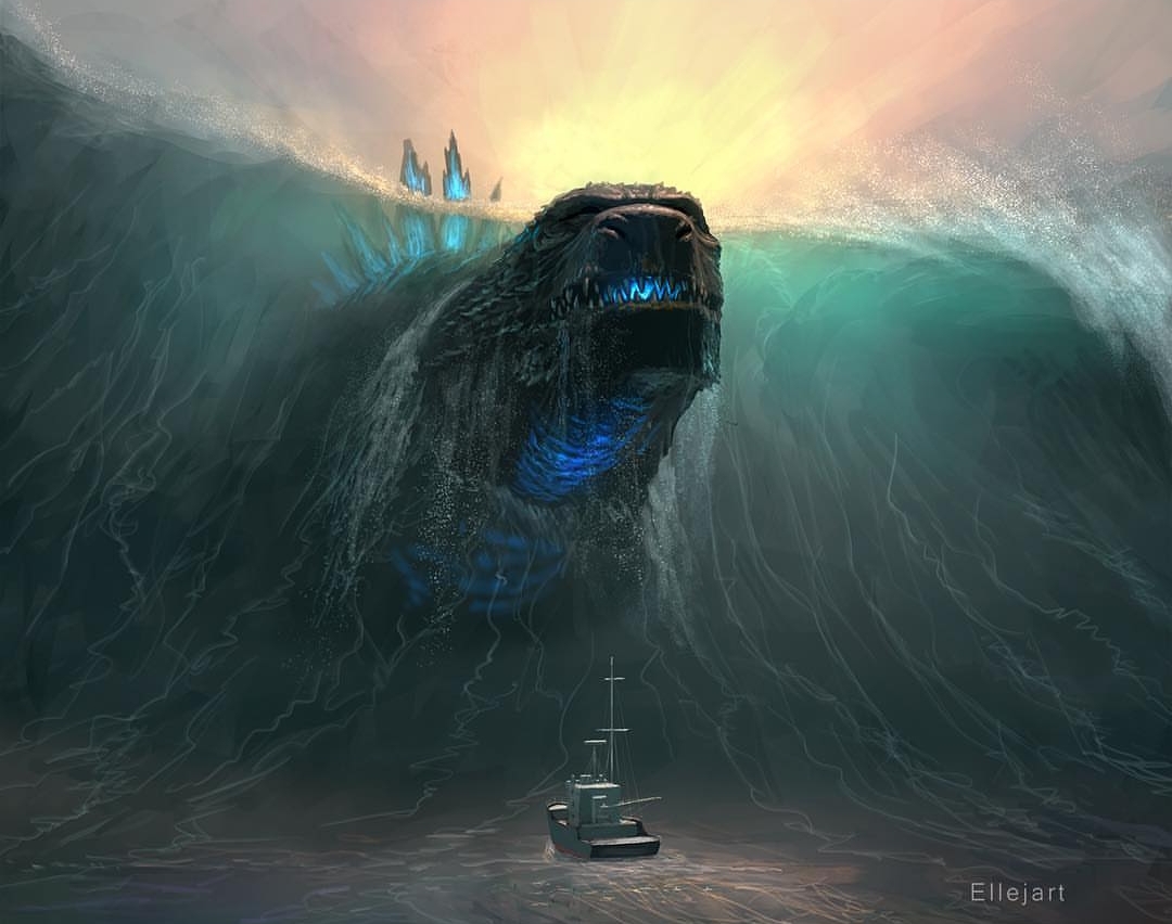 New Godzilla fan depicts a scene we all would love to see brought to life
