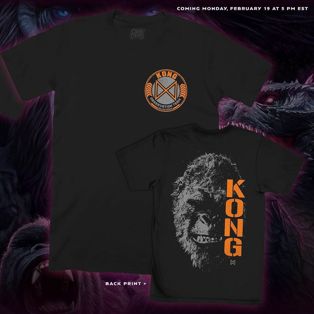 Cavitycolors unveil Godzilla x Kong apparel featuring artwork of Skar ...