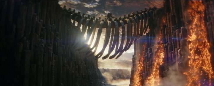 Godzilla x Kong skeleton bridge monster