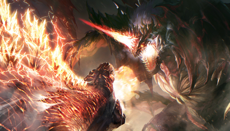 Burning / Fire Godzilla battles Monsterverse Destroyah in epic new fan artw...