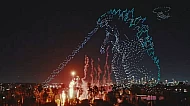 Apple TV breaks world record with Godzilla Drone show to commemorate Monarch Season 2!