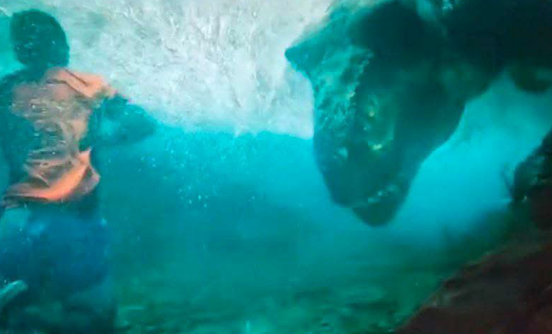 T-Rex river attack scene footage shown in new Jurassic World Rebirth TV spot!