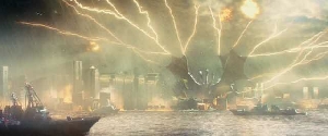 Godzilla throwdown TV spot screenshots