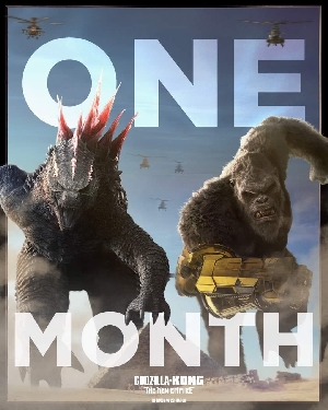 Godzilla x Kong 1 month countdown