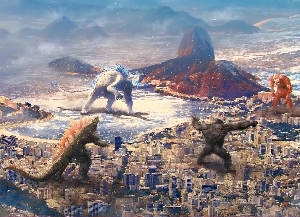 Godzilla x Kong vs. Skar King x Shimo concept art