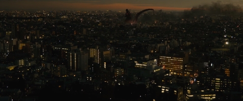 Gojira spotted in the distance