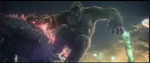 Kong rides Godzilla