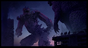 Mechagodzilla vs. Godzilla concept art