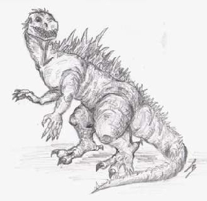 My Godzilla Drawing!