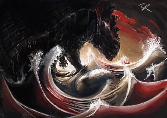 The King Rises - Godzilla fan art by Jonathan Rudkin