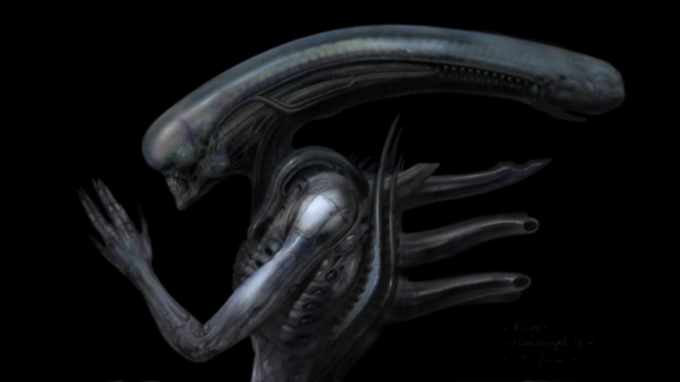 Ultramorph Alien design by Carlos Huante for Prometheus