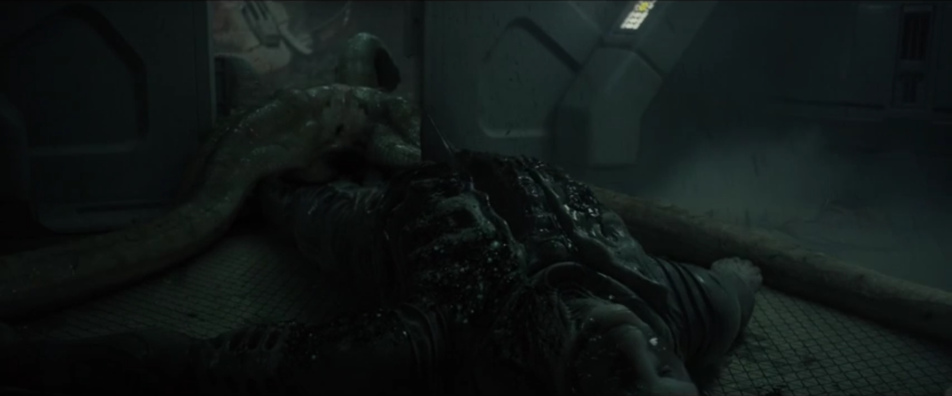 Deacon Alien Birthing Scene in Prometheus