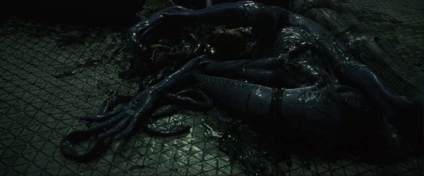 Deacon Alien Bursting Scene in Prometheus