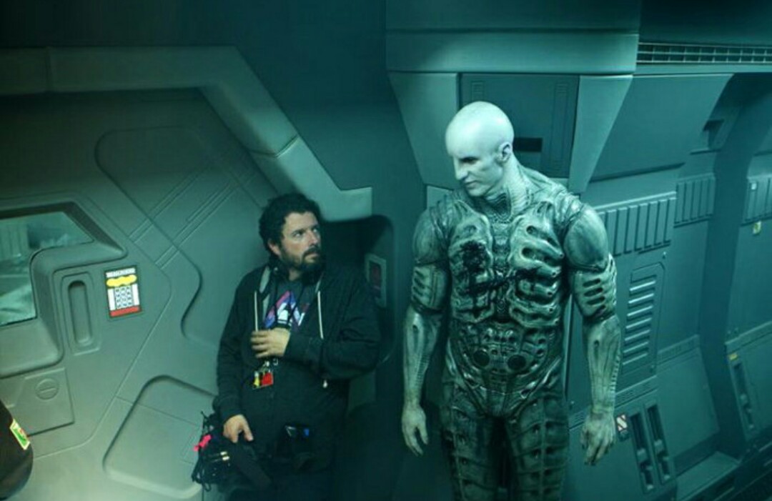 Engineer on the set of Prometheus