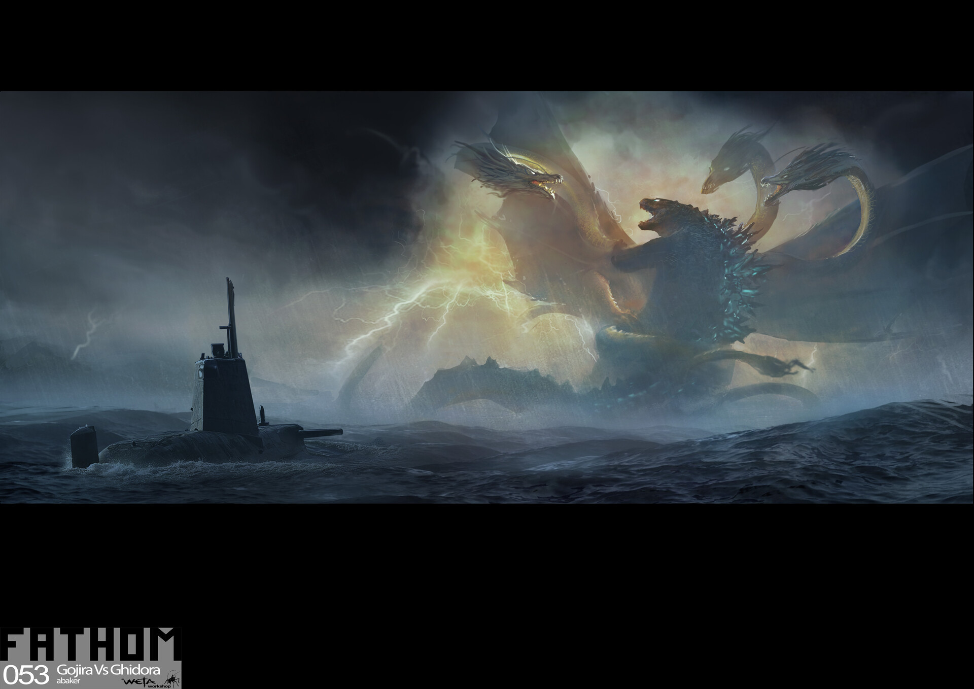 Godzilla 2 concept art by WETA