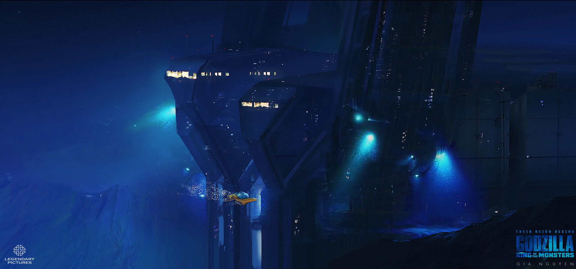 Godzilla 2 Underwater Monarch Facility