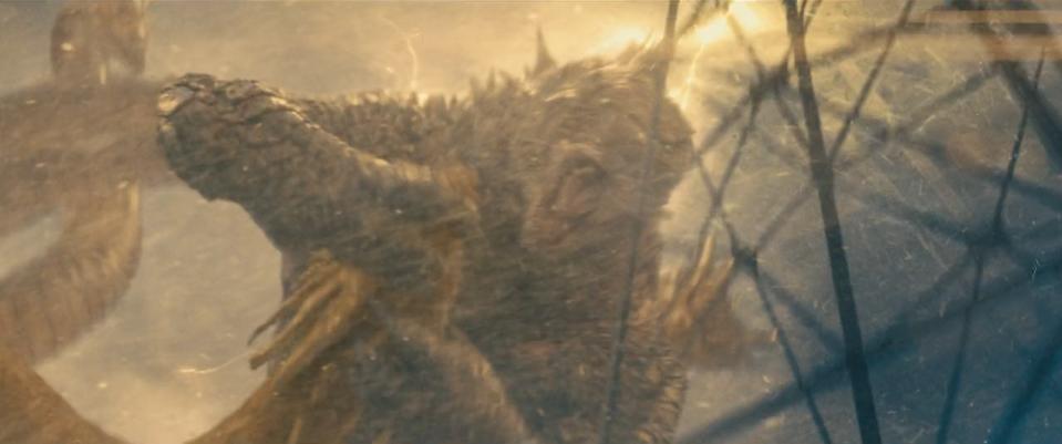 Godzilla throwdown TV spot screenshots