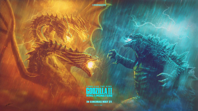Godzilla vs Ghidorah Fan poster!