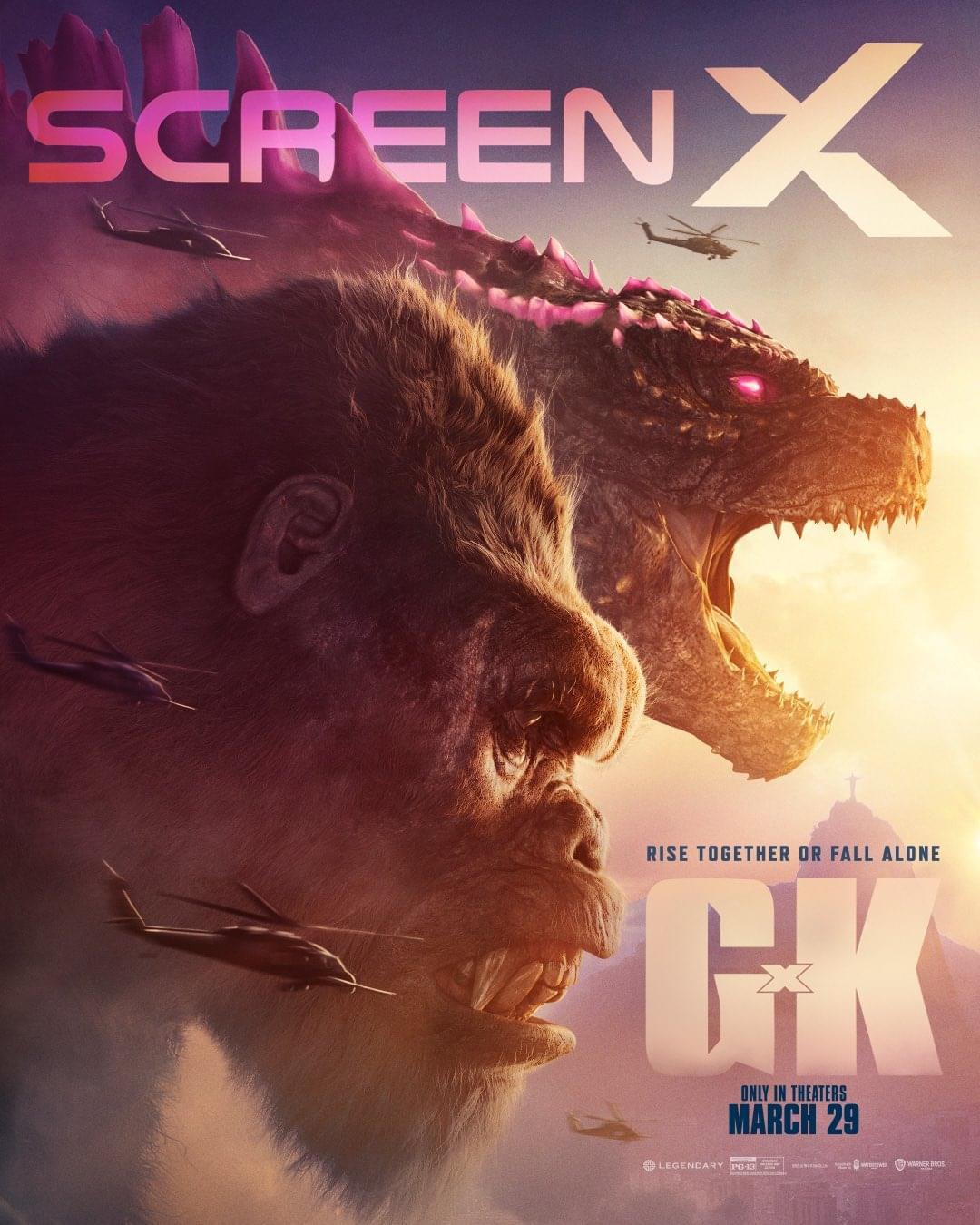 Godzilla x Kong ScreenX Poster