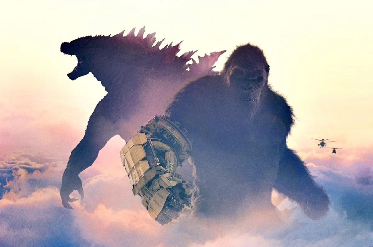 Godzilla x Kong textless poster artwork