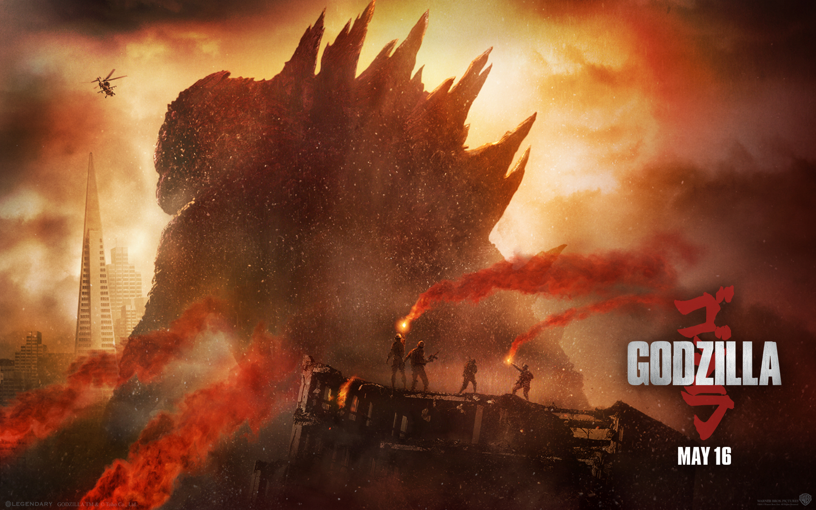 Official Godzilla 2014 HD Wallpaper