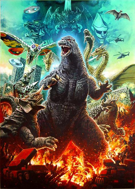 Original Cover Art for the Japanese version of Godzilla: Save the Earth