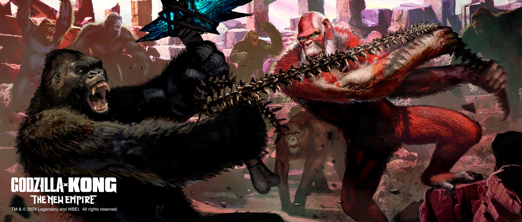 Kong vs. Skar King concept art