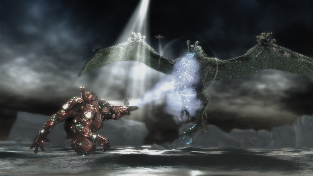 Crimson Typhoon vs. Flying Kaiju