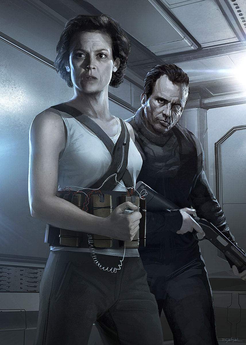 Ripley and Hicks Alien 5 (Concept Art)